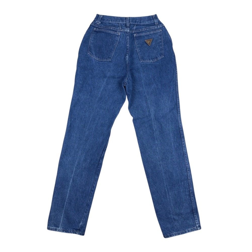 Vintage 80s Wrangler High Rise Mom Jeans Women's 26" Blue Denim USA IDEAL Zipper
